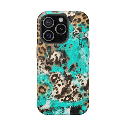 Aqua Splash Leopard - MagSafe iPhone Series Case