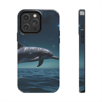 Midnight Ocean Dolphin - iPhone Case