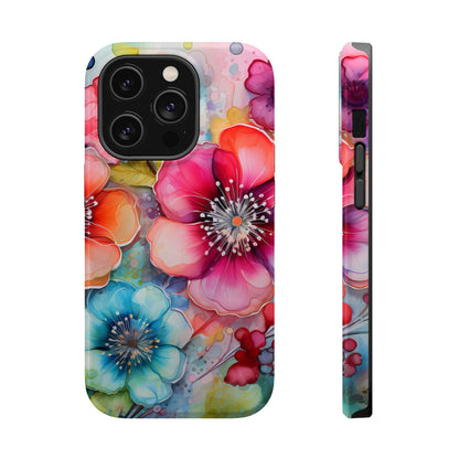 Vibrant Watercolor Floral Garden - MagSafe iPhone Series Case