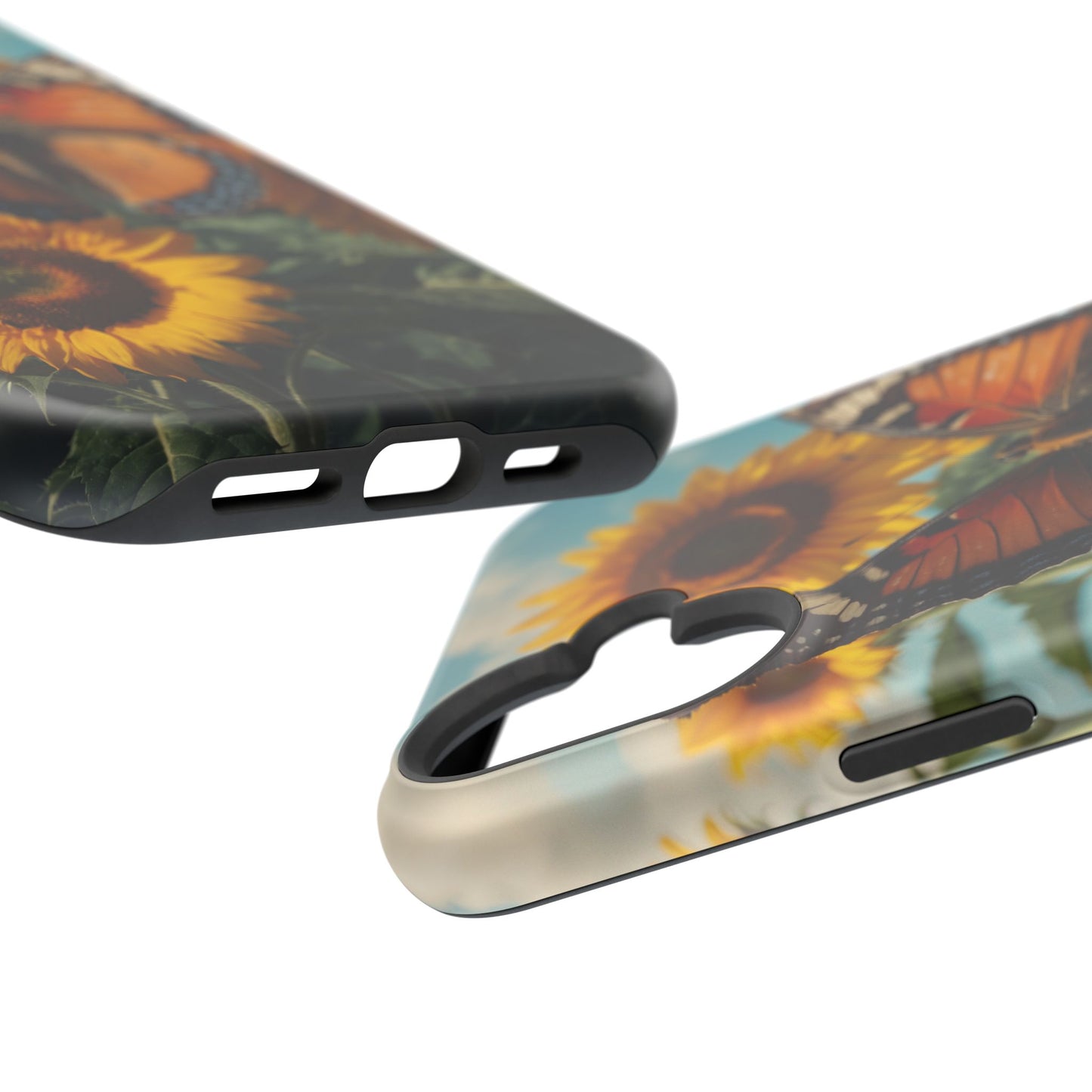 Vibrant Butterfly & Sunflower – MagSafe iPhone Case