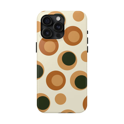 Retro Earthy Circles - iPhone Case