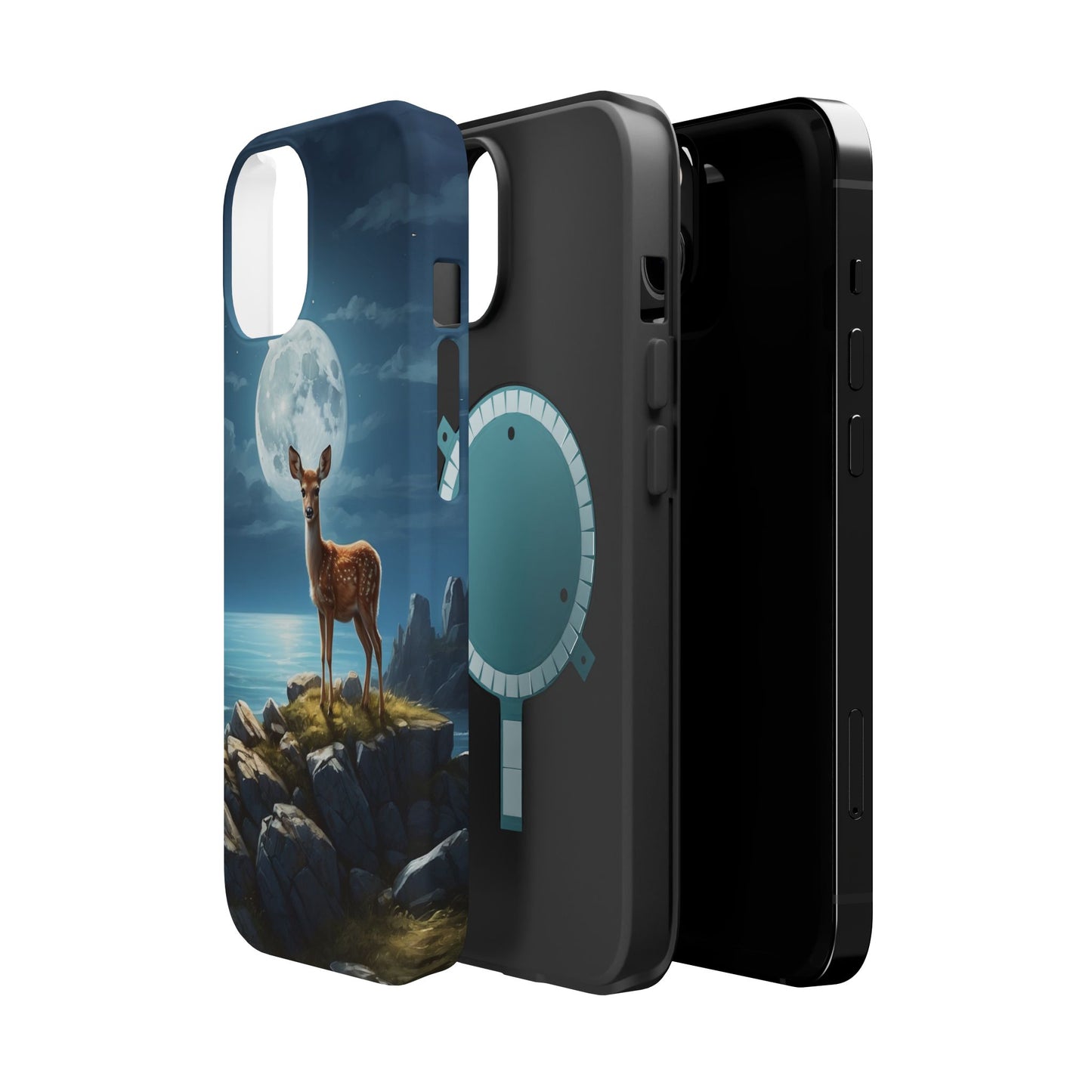 Enchanted Fawn Under the Moonlit Sky MagSafe iPhone Case