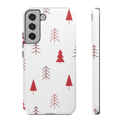 Scandi Red Pine Trees - Samsung Galaxy Series Case