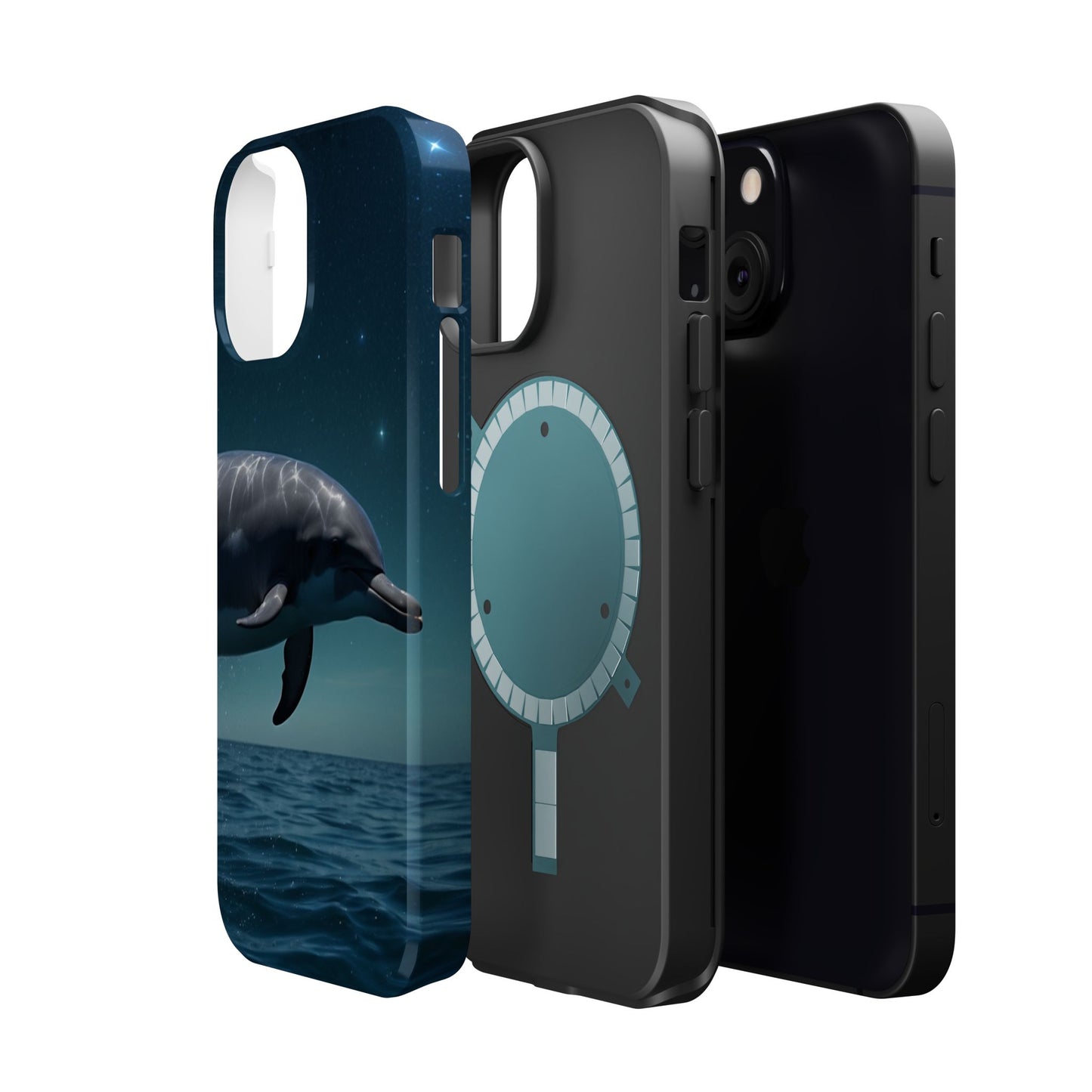 Midnight Ocean Dolphin - MagSafe-Compatible Case