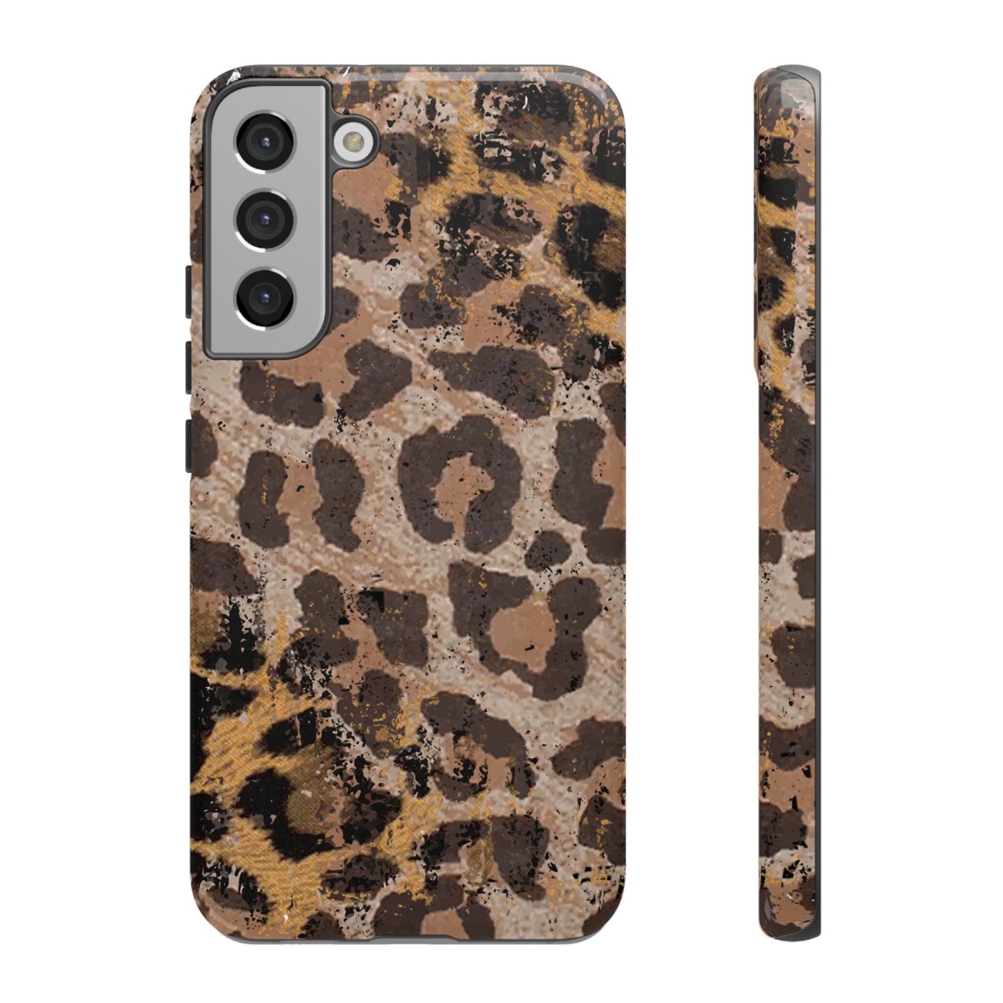 Vintage Distressed Leopard Print - Samsung Galaxy Series Case