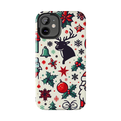 Cartoon Christmas Cheer – iPhone Case