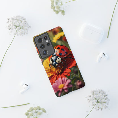 Ladybug on Orange Daisy - Samsung Galaxy Case