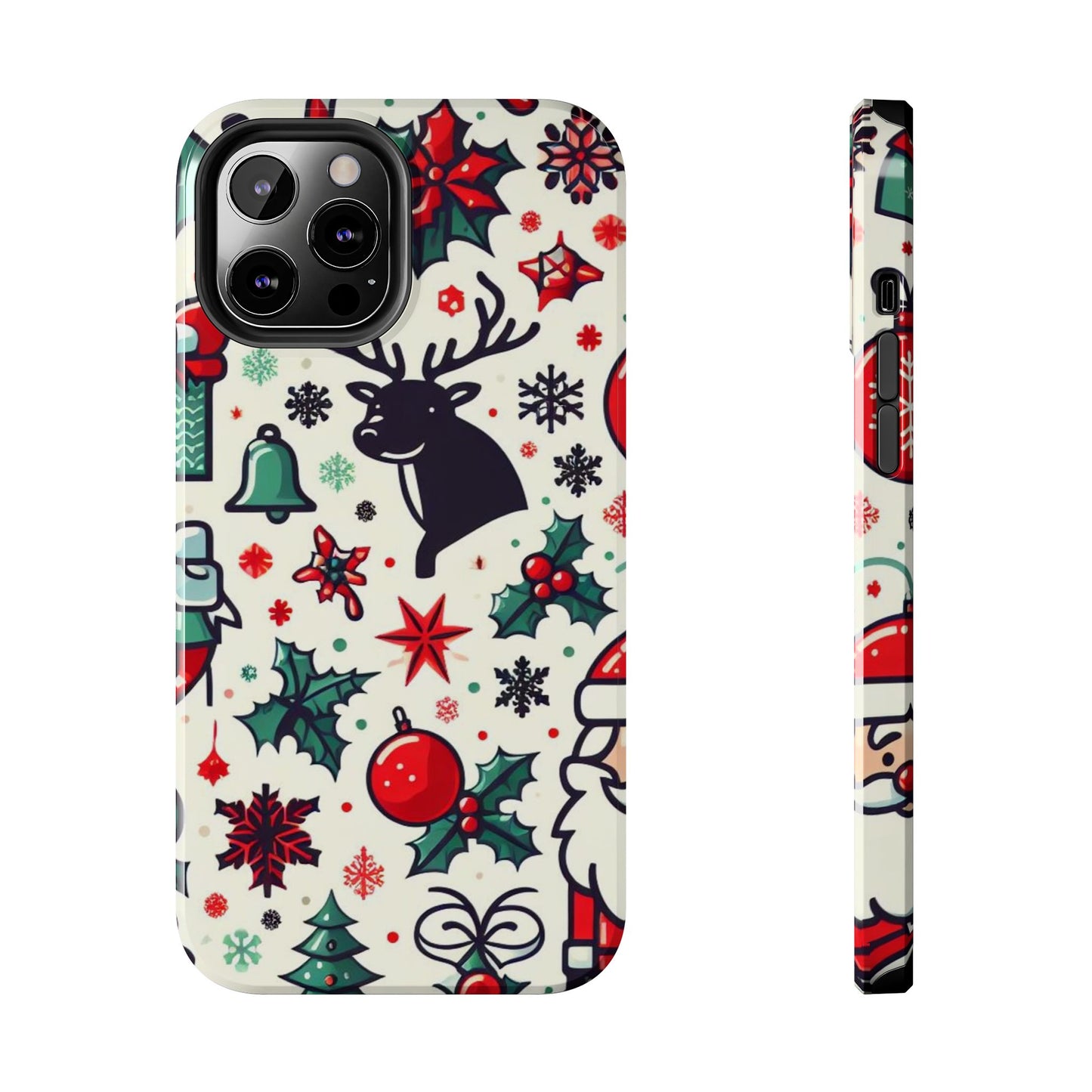 Cartoon Christmas Cheer – iPhone Case