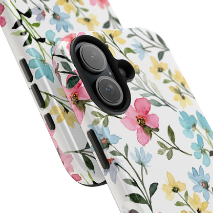 Watercolor Floral Bliss – iPhone Series Case with Pastel Flower Design