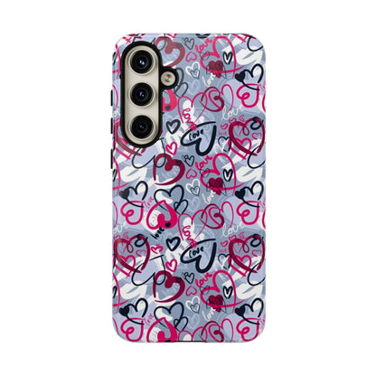 Graffiti Love Hearts Samsung Galaxy Case