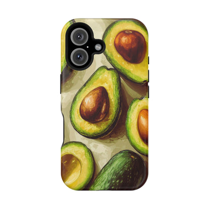 Realistic Avocado MagSafe iPhone Case – Detailed Green Fruit Design, Shockproof Protection