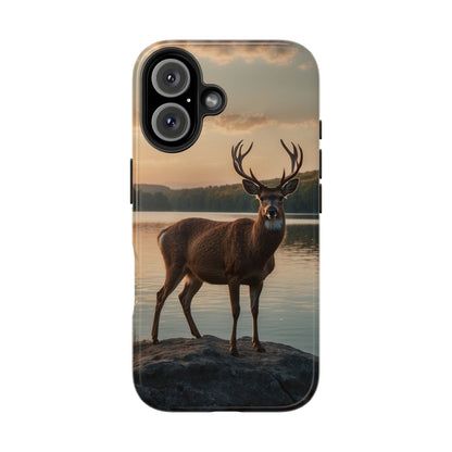 Majestic Stag at Sunset – iPhone Case