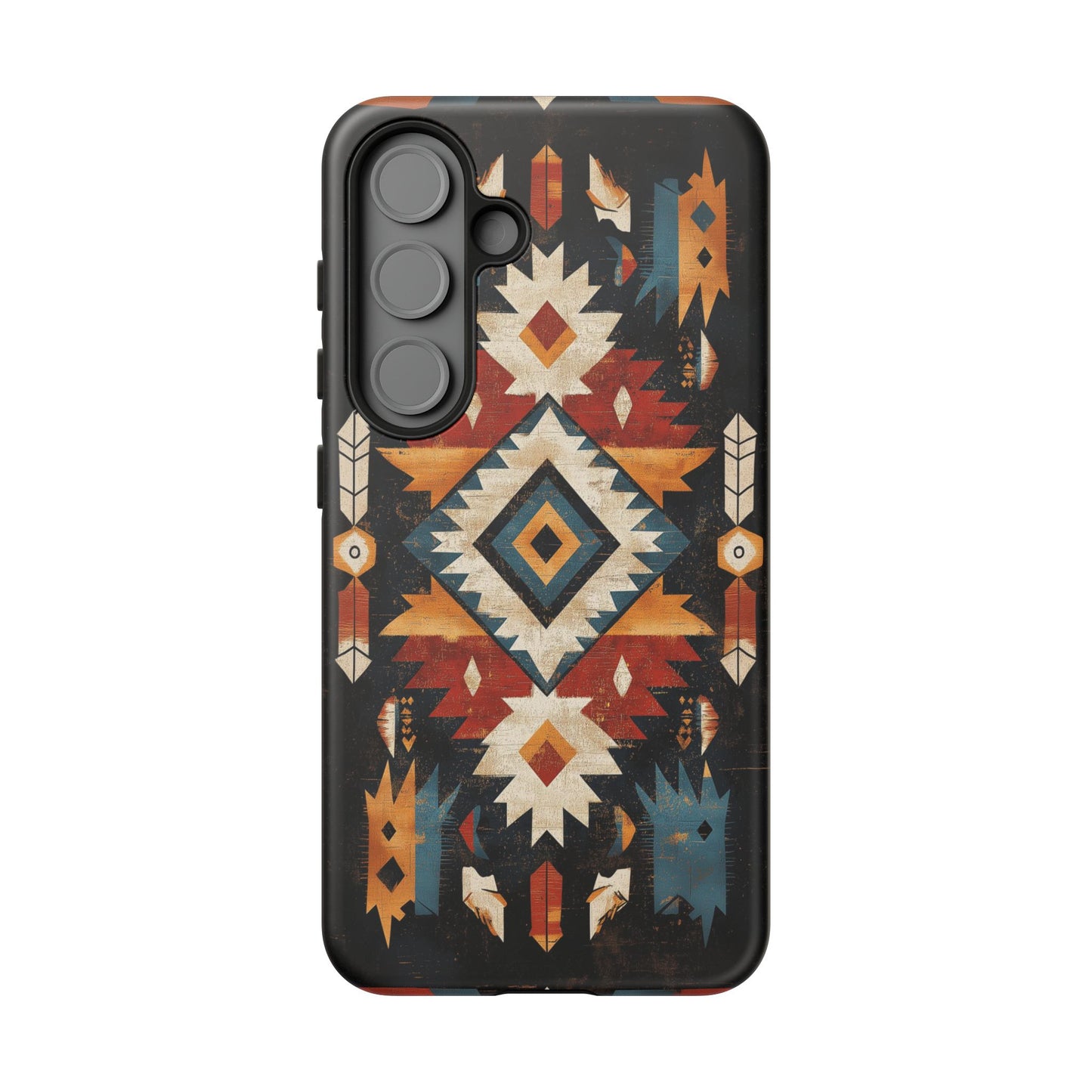 Southwestern Arrow & Diamond Tough Samsung Galaxy Case – Bold Tribal Design, Dual-Layer Protection