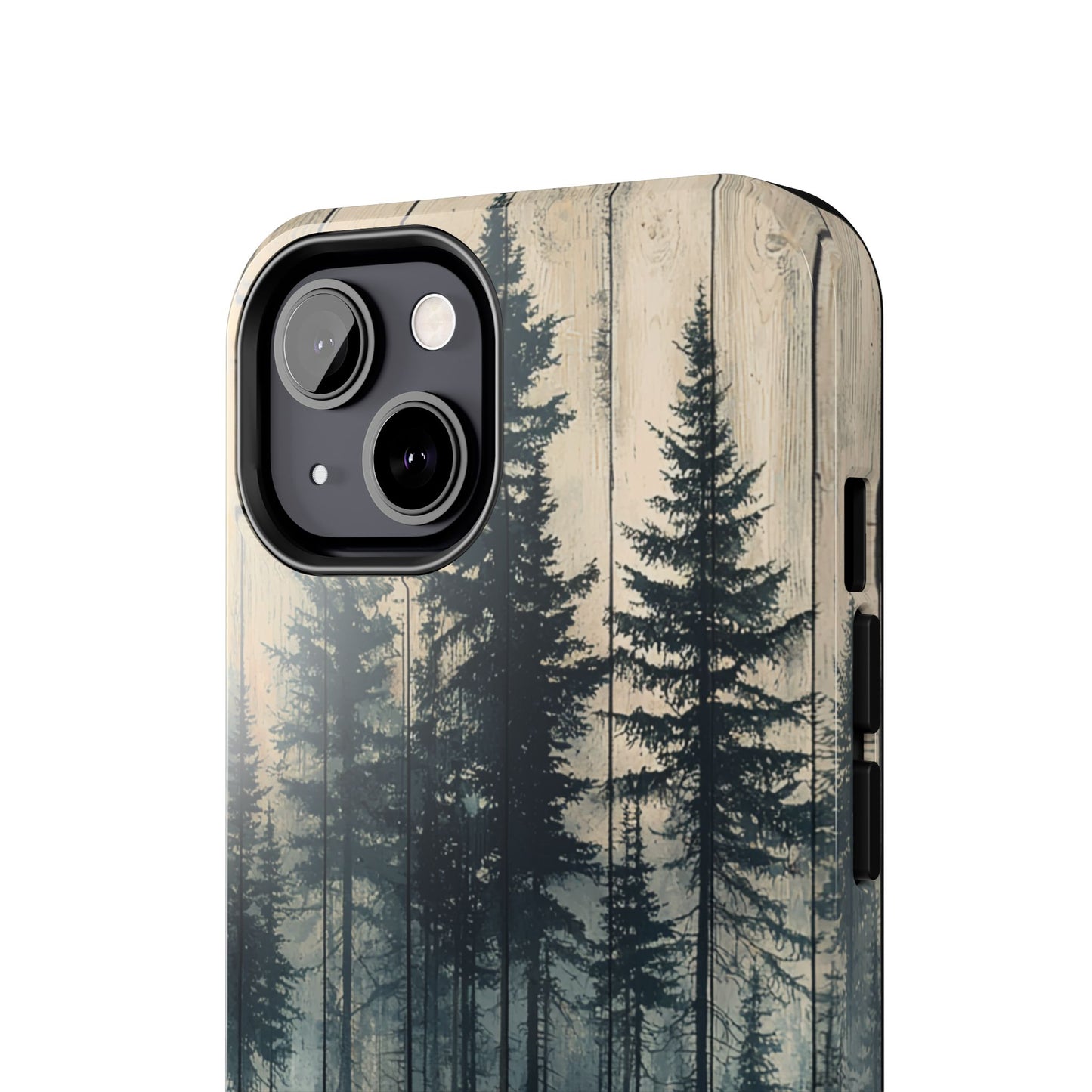 Misty Forest iPhone Case - Rustic Nature-Inspired Protective Cover