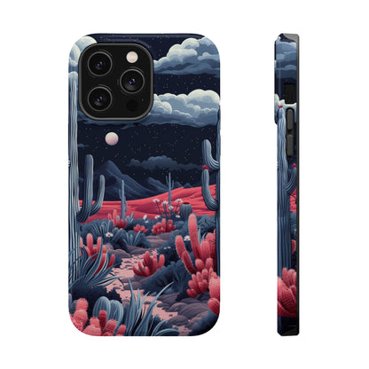 Moonlit Saguaro iPhone Case