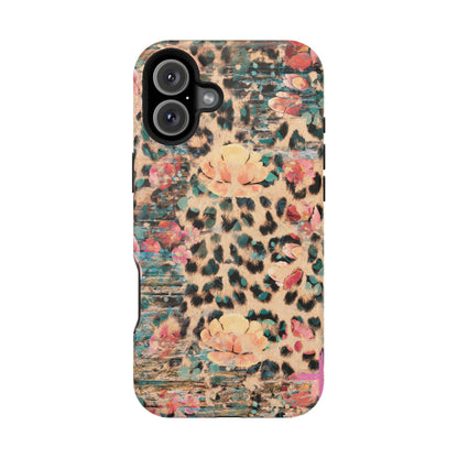 Rustic Floral Leopard - MagSafe iPhone Series Case