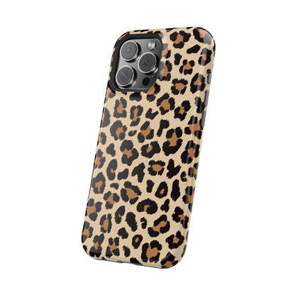 Wild Leopard Print Tough MagSafe iPhone Case – Bold Animal Pattern Design with Dual-Layer Protection