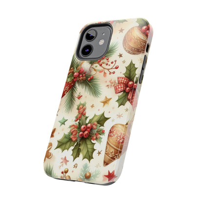 Classic Christmas Stocking & Ornaments Pattern – iPhone Series Case