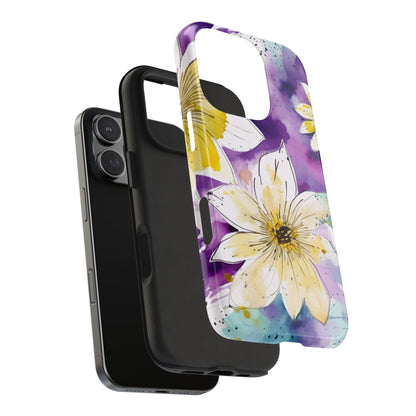 Abstract Floral Watercolor Splash - iPhone Series Case