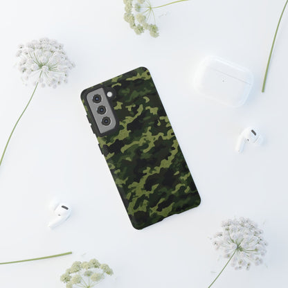 Dark Green Camouflage – Samsung Galaxy Case, Durable and Stylish