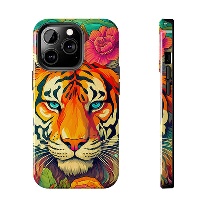 Fierce Rainbow Tiger Art - iPhone Series Case