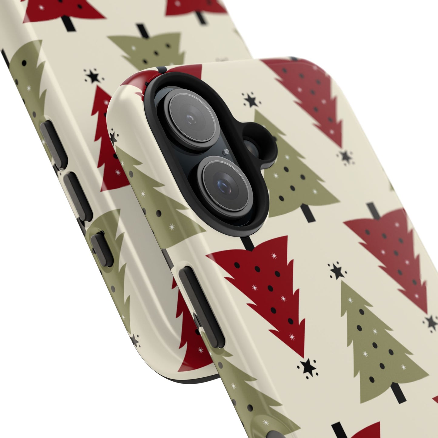 Retro Christmas Trees Pattern - iPhone Series Case