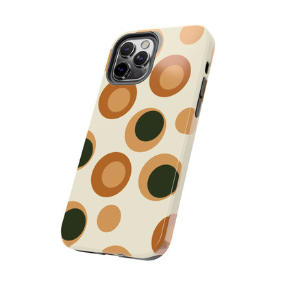 Retro Earthy Circles - iPhone Case