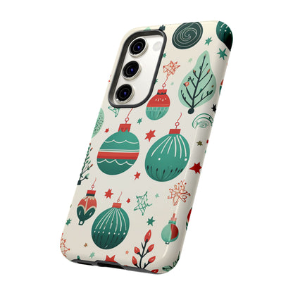 Vintage Christmas Ornaments Pattern – Samsung Galaxy Series Case