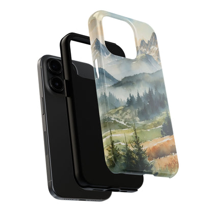 Serene Alpine Forest - iPhone Case