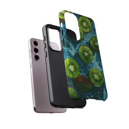 Tropical Kiwi Splash Samsung Galaxy  Case – Tough Dual-Layer, Vibrant Summer Design