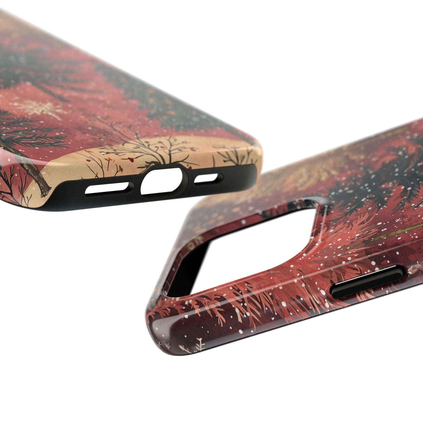 Rustic Red Winter Forest - iPhone Series Case