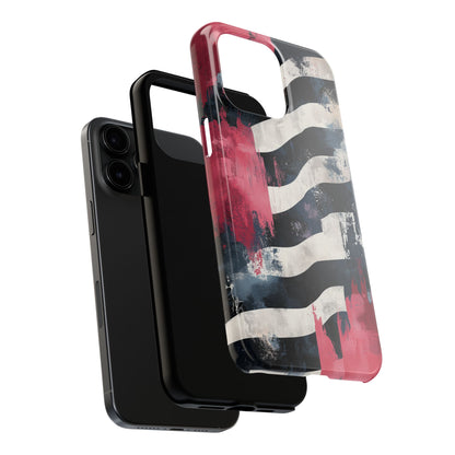 Blood Zebra iPhone Case – Bold Red & Black Pattern