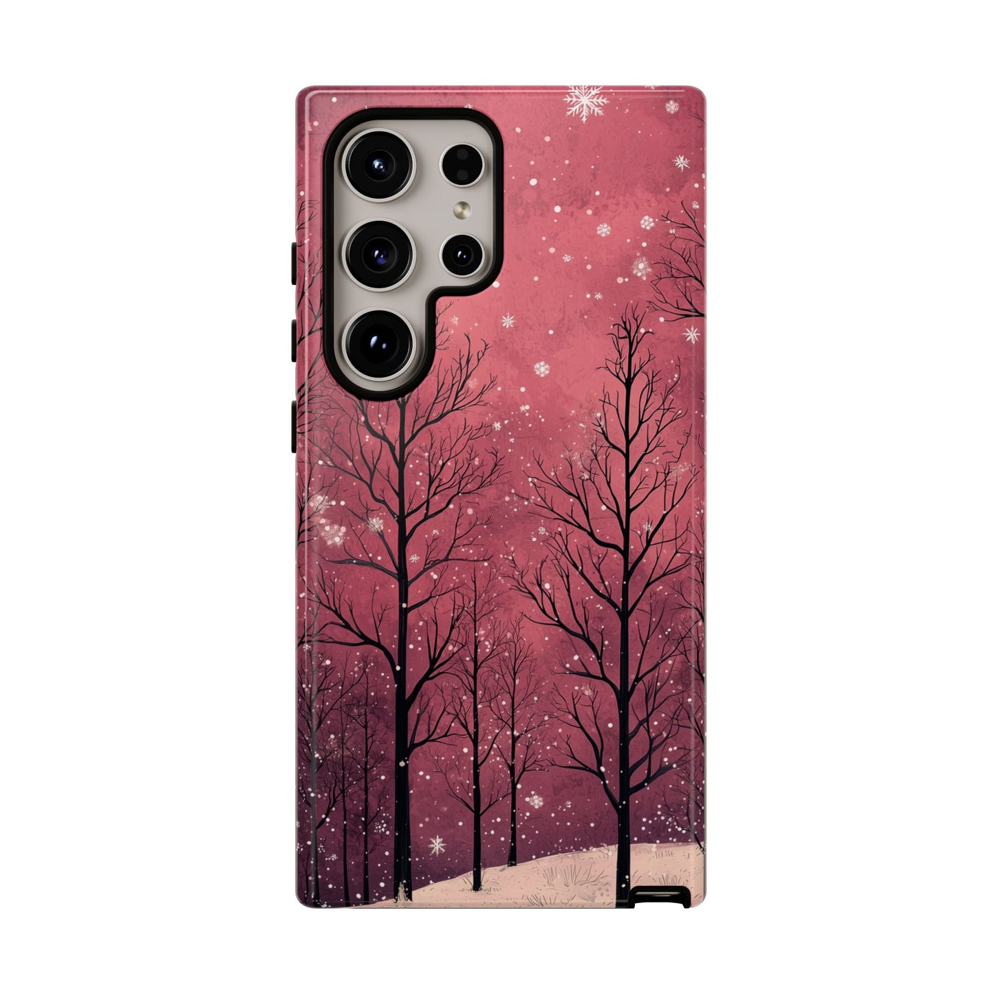 Pink Winter Twilight Forest - Samsung Galaxy Series Case