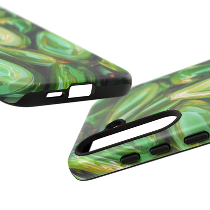 Glossy Avocado Samsung Galaxy  Case – Sleek Green 3D Fruit Design, Durable and Stylish