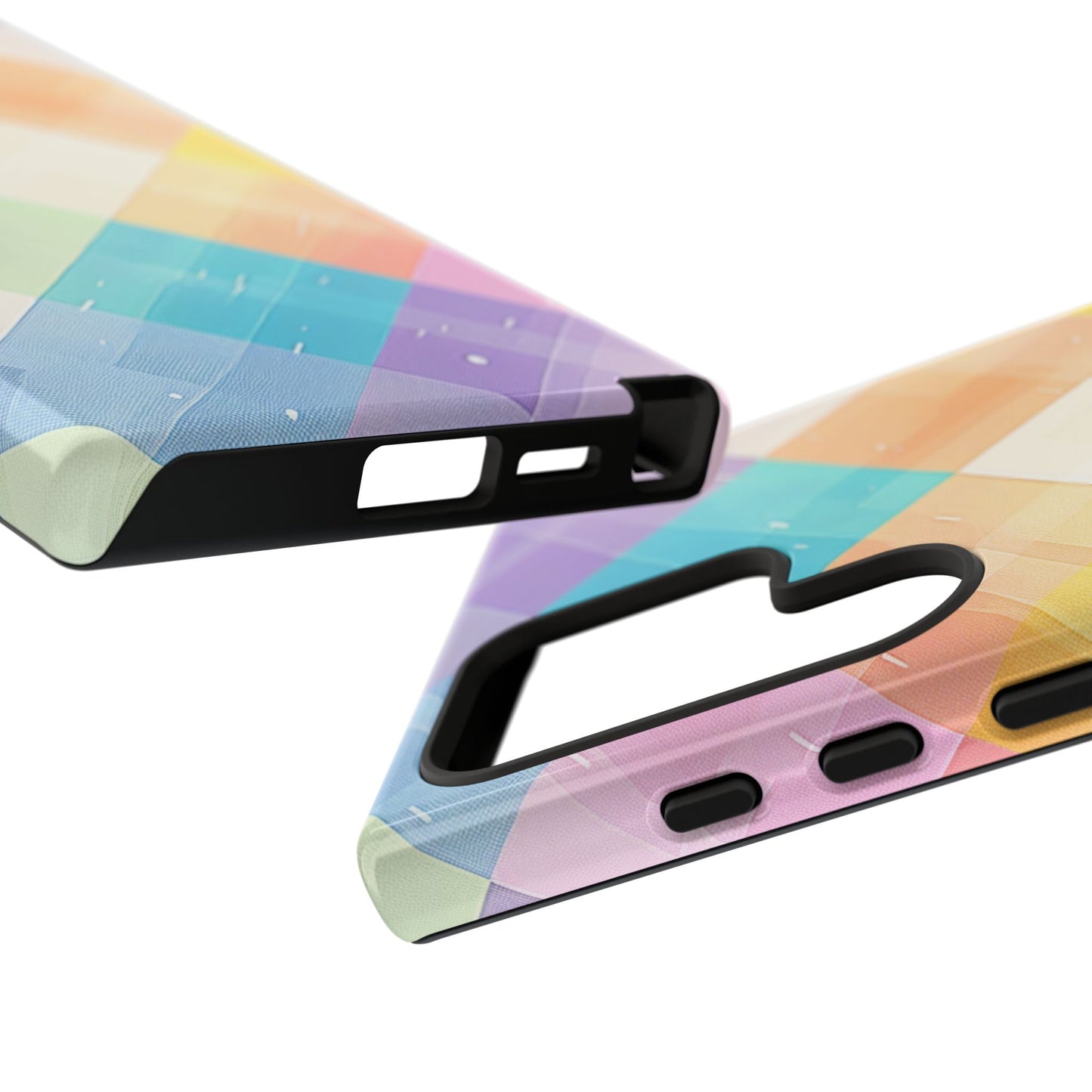 Pastel Plaid Watercolor iPhone Case