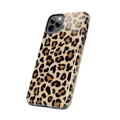 Wild Leopard Print Tough iPhone Case – Bold Animal Pattern Design with Dual-Layer Protection