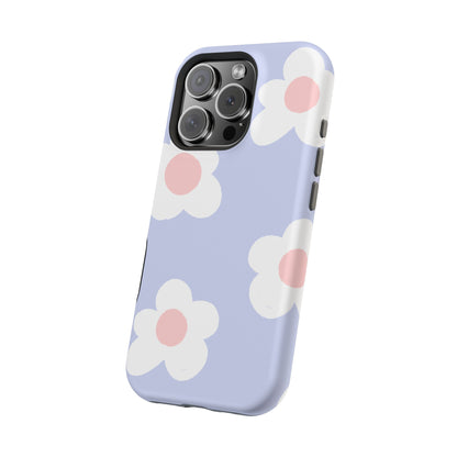 Retro Daisy Pastel Tough MagSafe iPhone Case – Durable Design with Soft Matte Finish