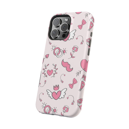 Pink Love Icons MagSafe Case