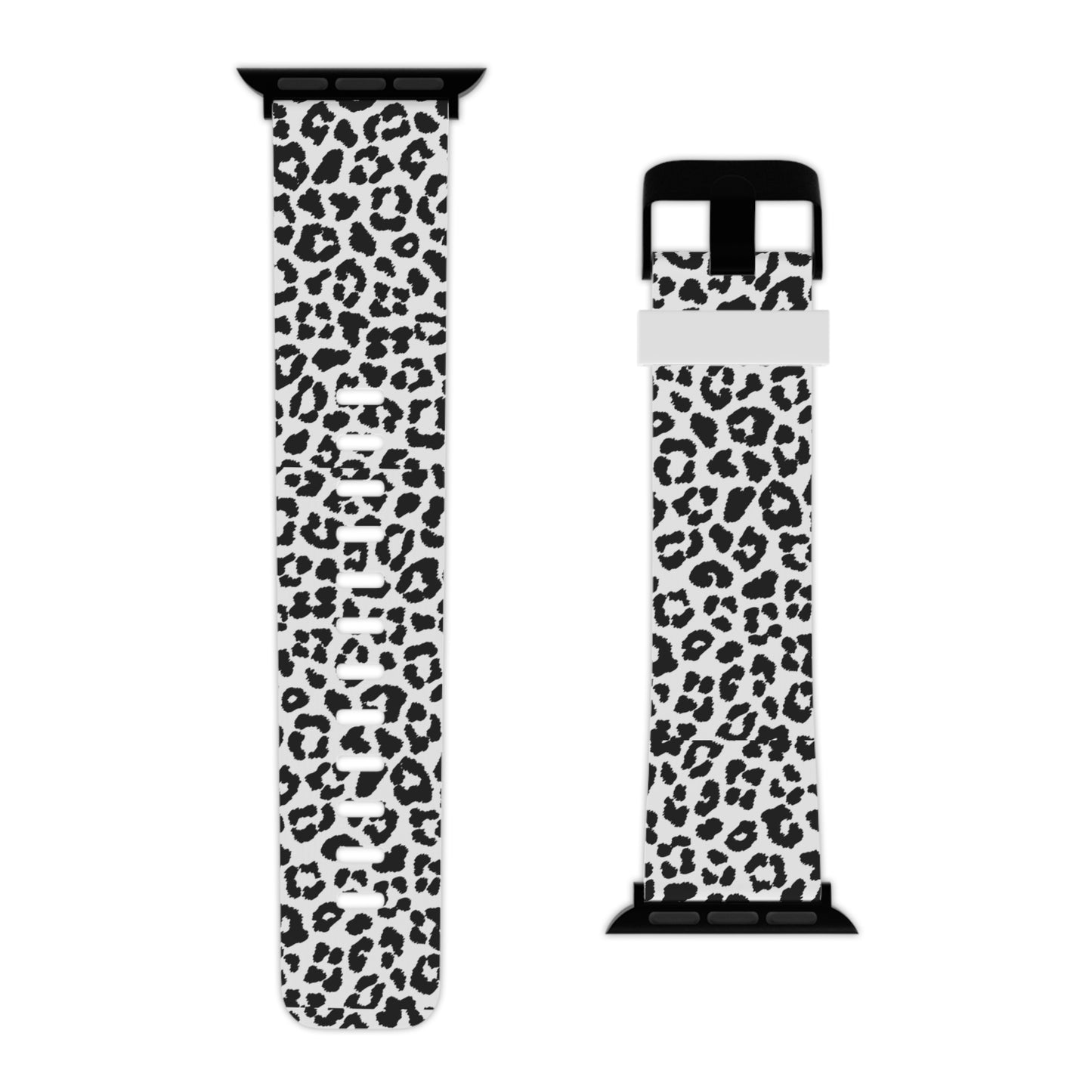 Monochrome Leopard Print Apple Watch Band