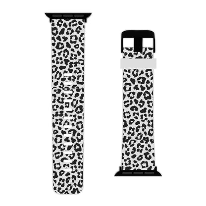 Monochrome Leopard Print Apple Watch Band