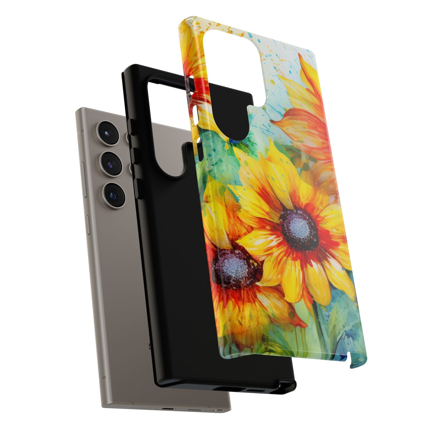 Watercolor Sunflower Splash - Samsung Galaxy Series Case