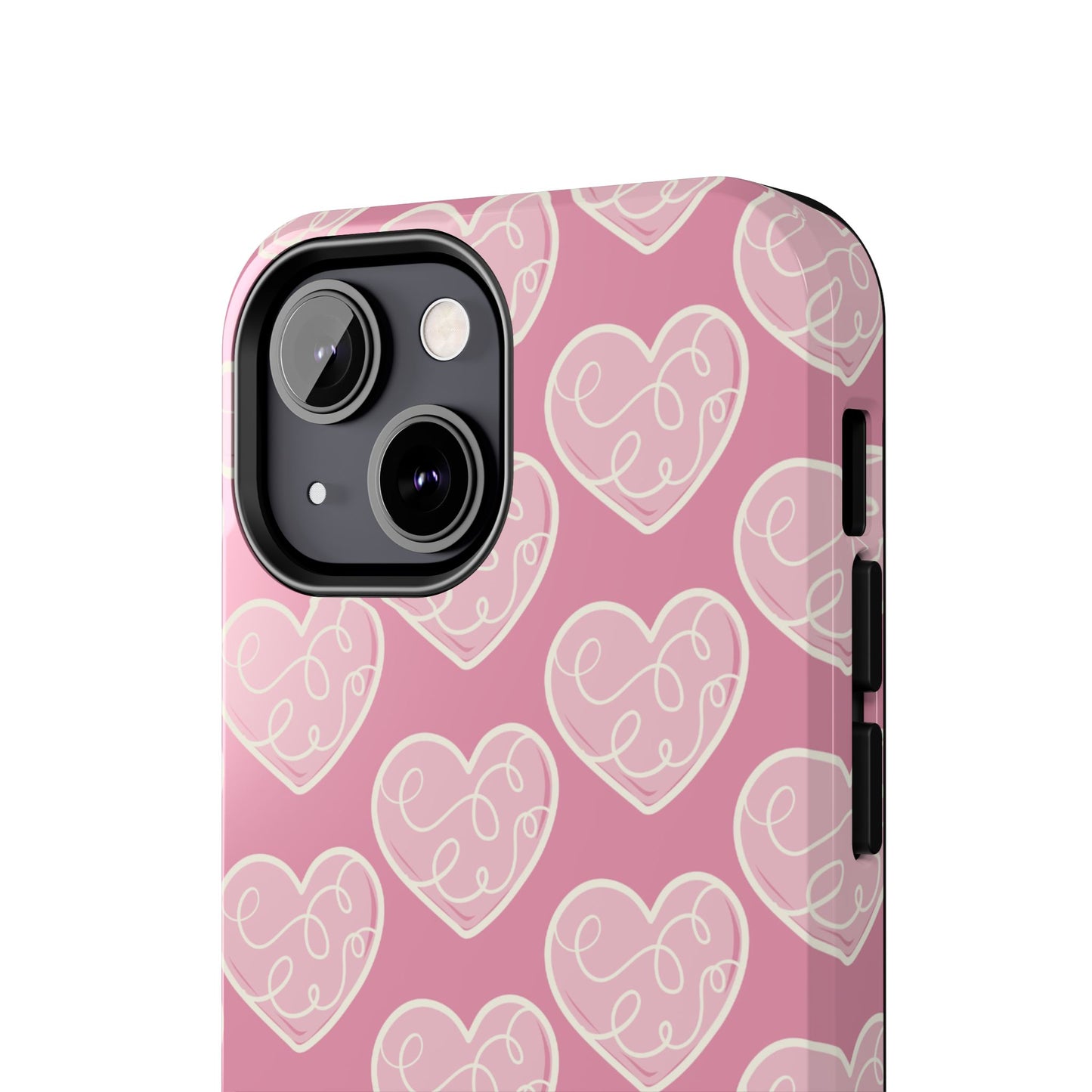 Soft Pink Hearts – iPhone Case