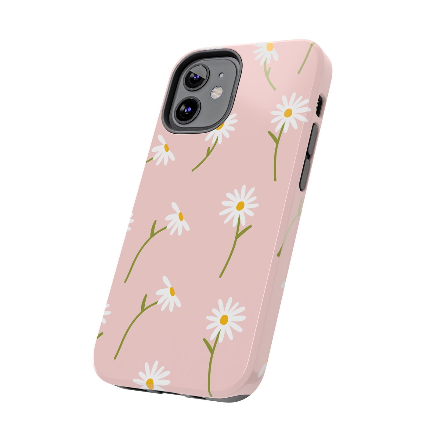 Daisy Delight Tough iPhone Case – Cute Floral Design with Dual-Layer Protection