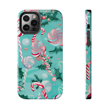 Candy Cane & Peppermint Holiday Delight – iPhone Series Case