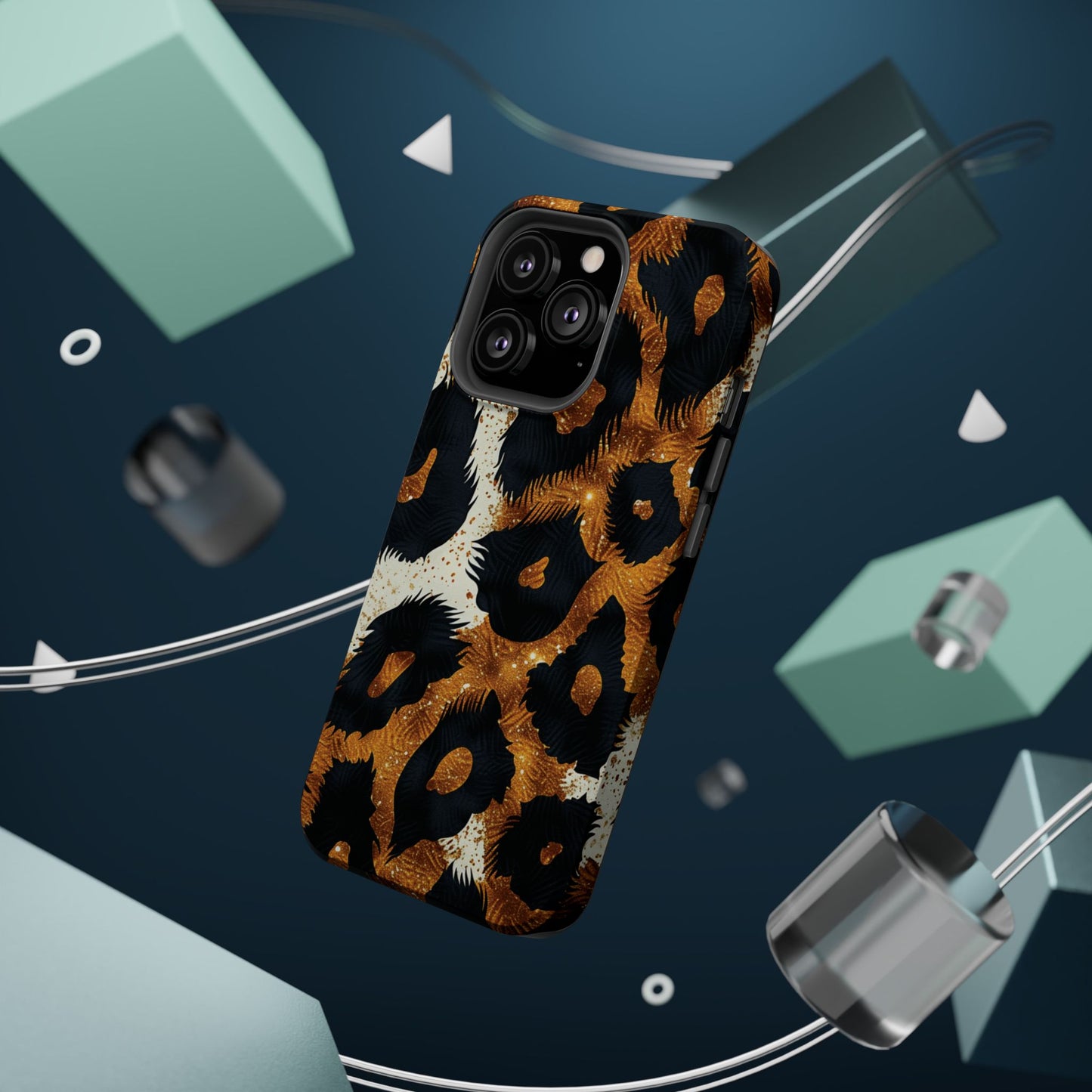 Safari Noir Gold Leopard iPhone Case