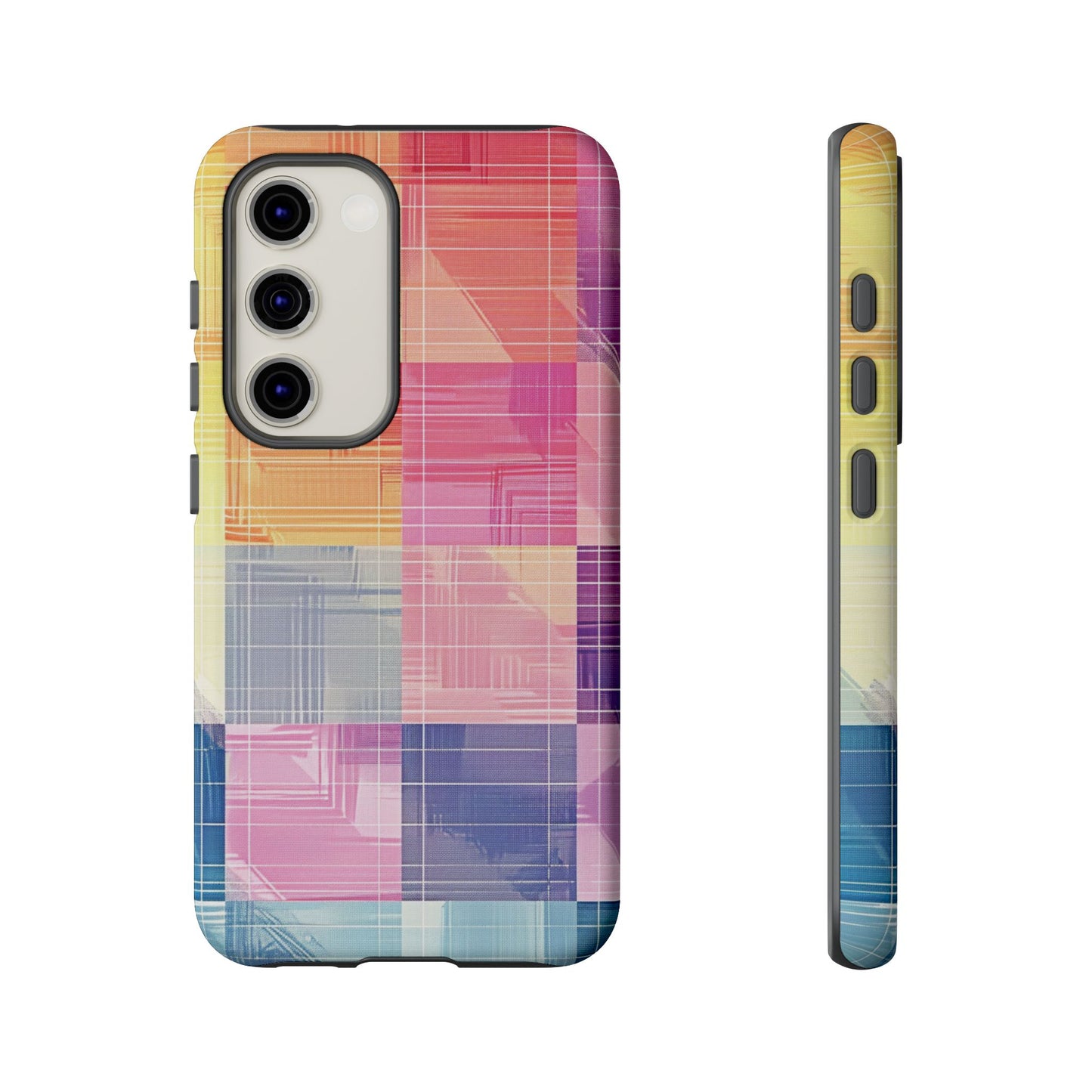 Pastel Panache Watercolor Plaid Case