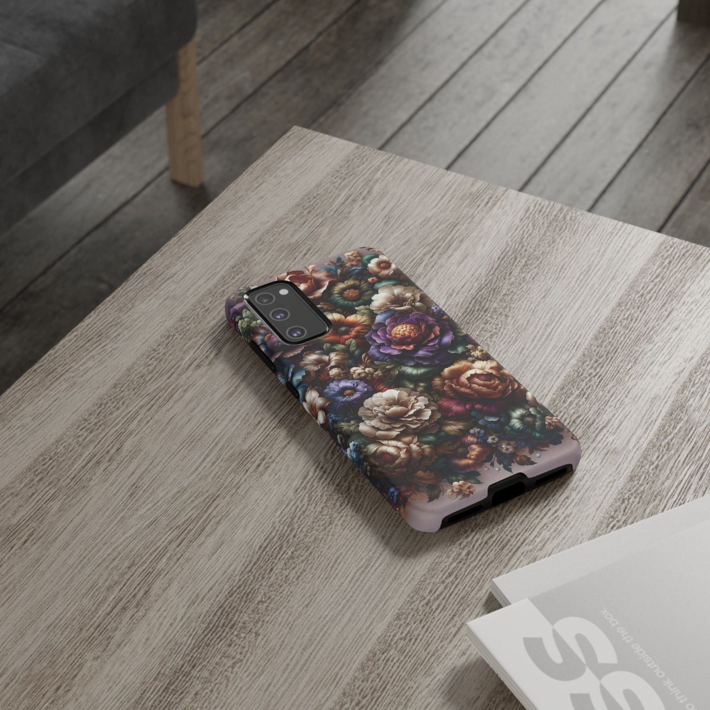 Floral Elegance For Samsung - Protective Dual-Layer Design with Vibrant Full-Wrap Print