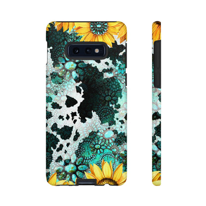 Boho Turquoise Sunflower Lace - Samsung Galaxy Series Case