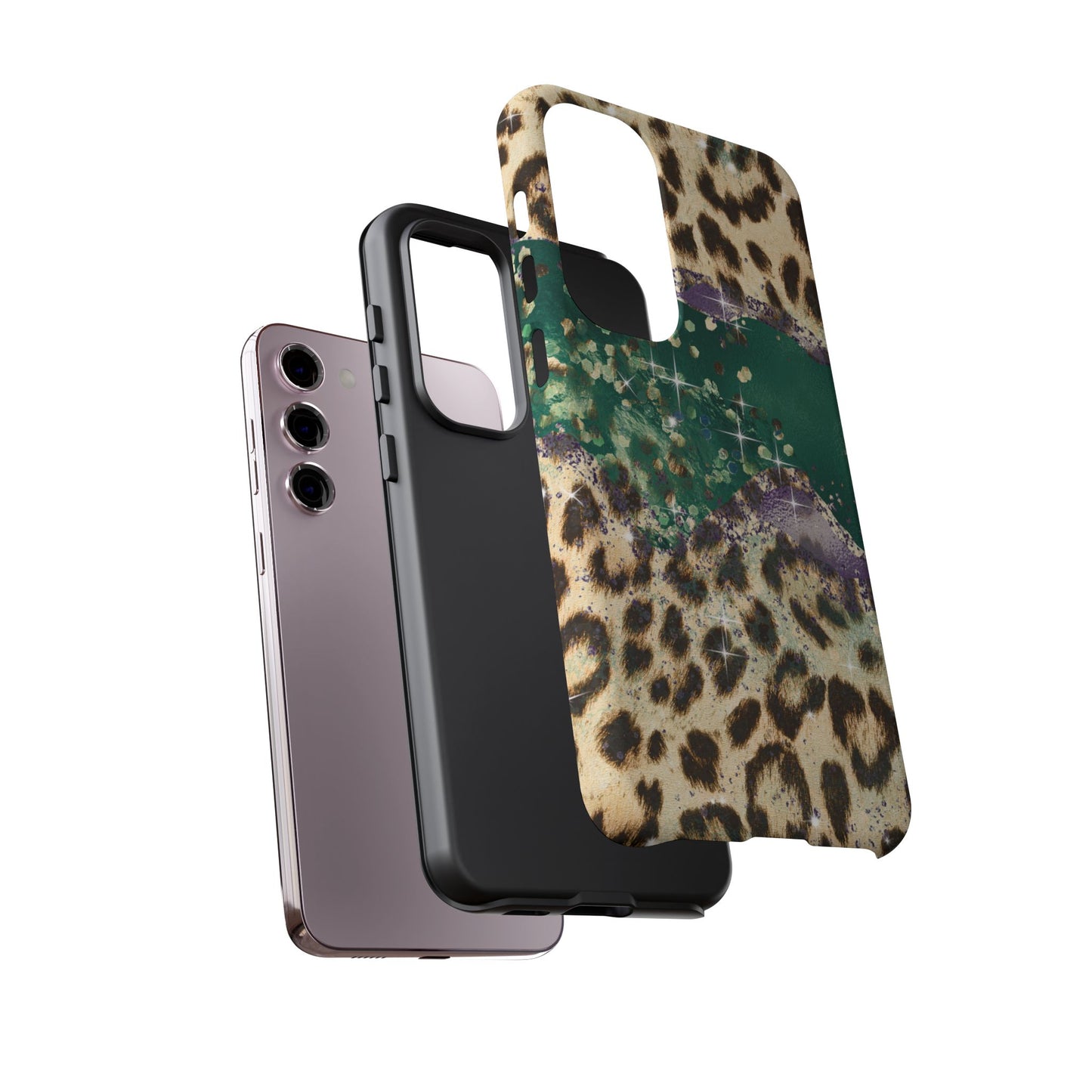 Emerald Glitter Leopard Print - iPhone Series Case