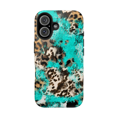 Aqua Splash Leopard - iPhone Series Case